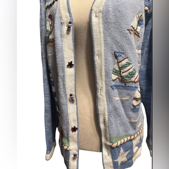 Storybook Knits Nautical Cardigan Sweater - Picture 3 of 8